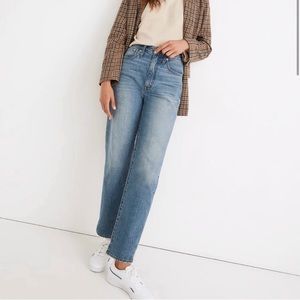 NEW madewell The Perfect Vintage Straight Jeans in Moultrie Wash na938